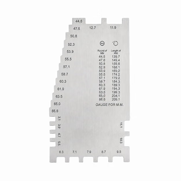 Johnson Tools ajanta Stainless Steel Handy Bangle Sizer/Gauge/Bracelet Sizer/Gauge in Inches/Metric/Aani For Measuring Bangle size or Thickness