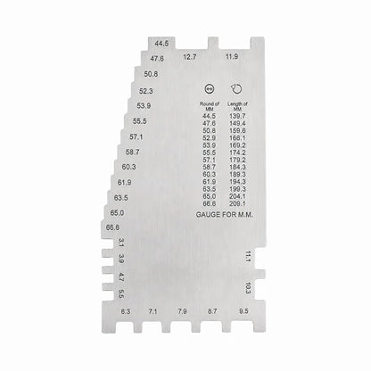 Johnson Tools ajanta Stainless Steel Handy Bangle Sizer/Gauge/Bracelet Sizer/Gauge in Inches/Metric/Aani For Measuring Bangle size or Thickness