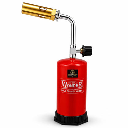 Johnson Tools Long Nozzle Gas Torch (refillable) with Removable Burner size no.3 used as, Burner, Lighter, Soldering Tool (Without Gas)