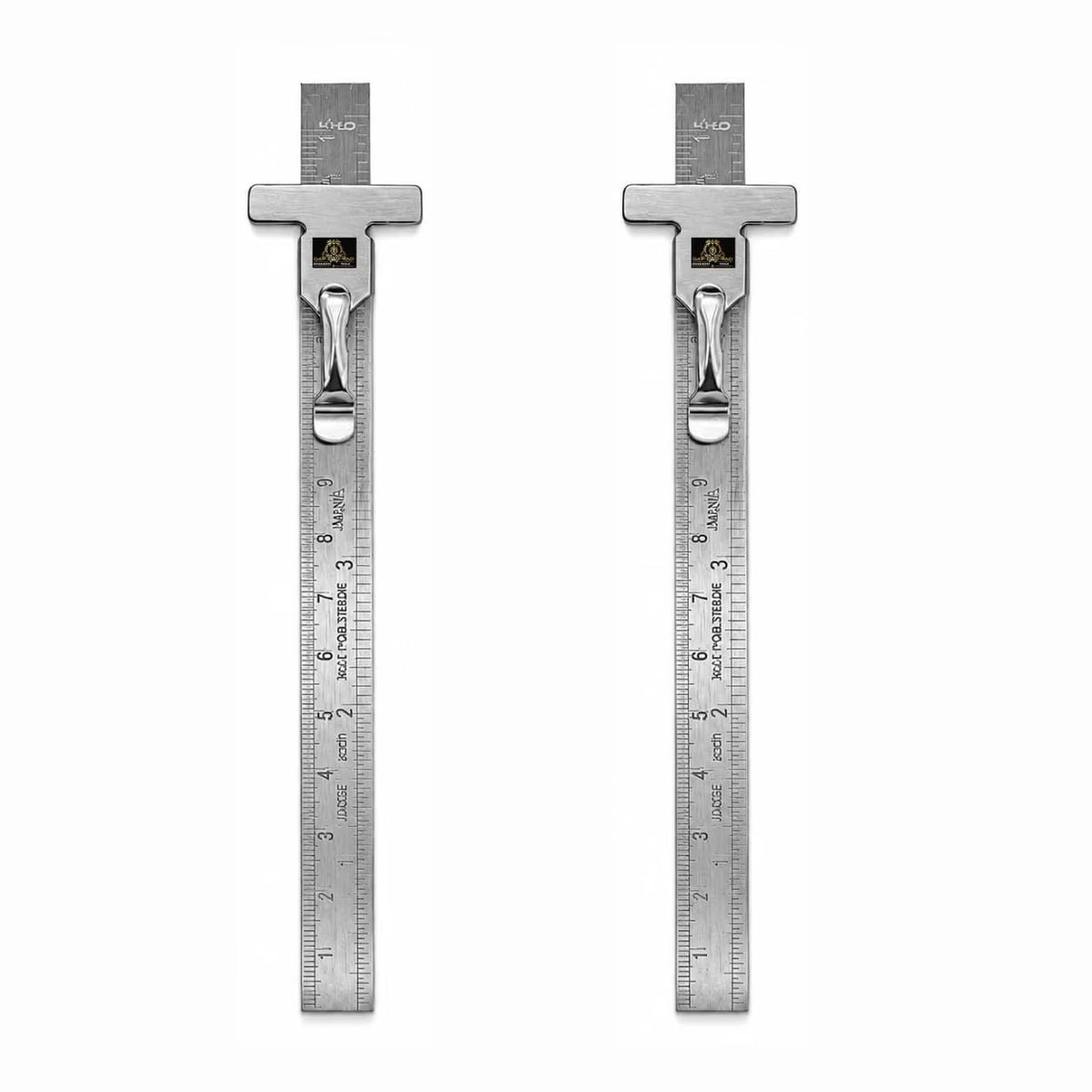 Johnson Tools Stainless Clip Ruler with Detachable Clip For Depth Gauge Metric and English Measurement Works, Size - 6" or 150mm