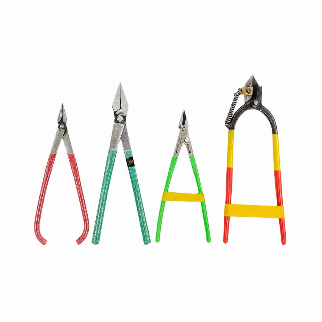 Johnson Tools Set of Cutter, Plier and Tweezers for Goldsmith Works and Other Dynamic Uses (Color-Multi, Pcs-6)
