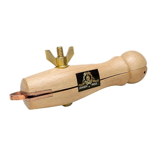 Johnson Tools Ring Clamp With Leather Lined Jaw Single End Holder For Jewellery Making and Other Purposes (Multicolor)