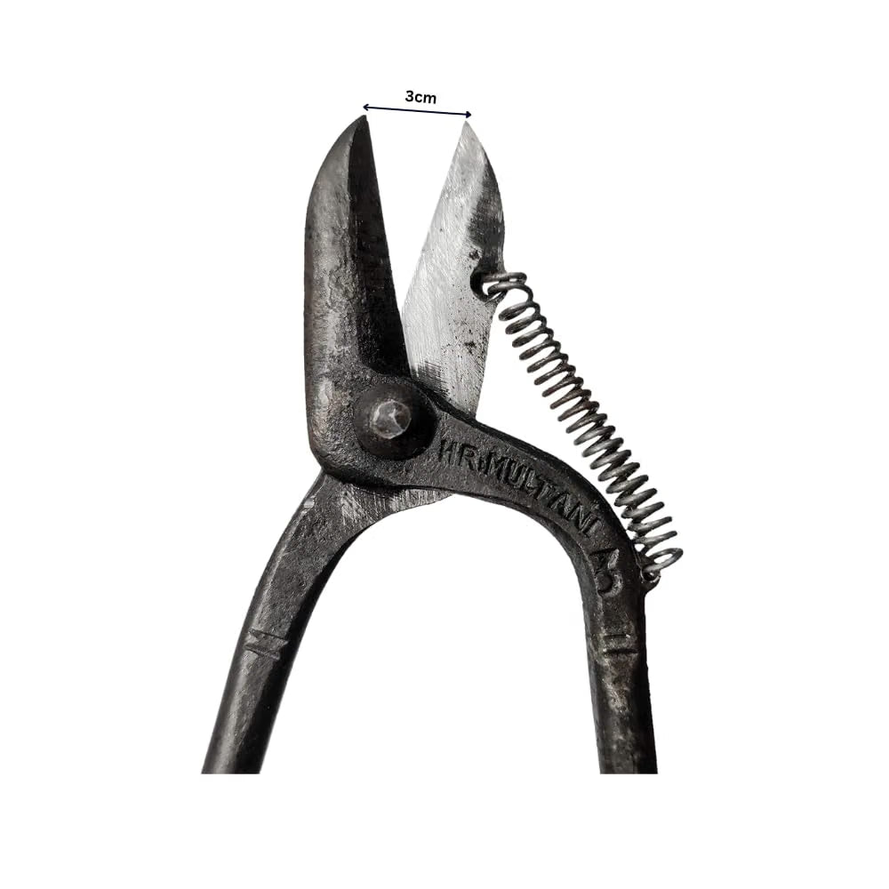 Johnson Tools Katiya Langda Long Mouth Black Tempered Cutter (3 no) for Cutting Thin Gold, Silver Sheets for Jewellery Making Pier