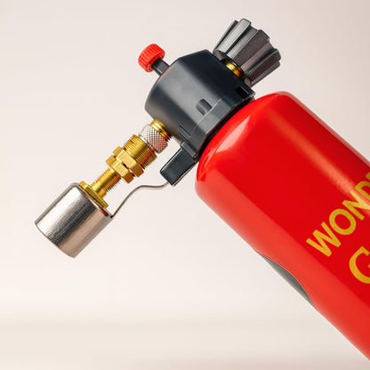 Johnson Tools Wonder Refillable Butane Torch with Adjustable Flame, Piezo Ignition Used as Gold and Silver Soldering, Brazing, Culinary Torch (Gas Not Included)