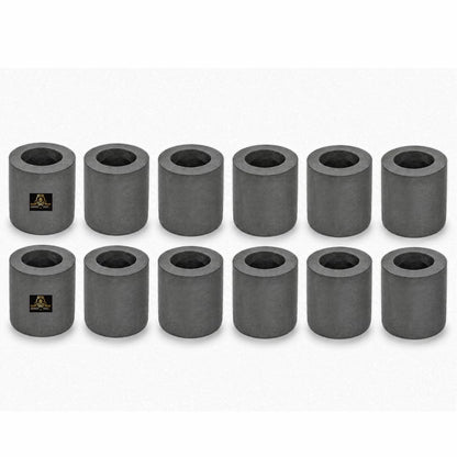 Johnson Tools 40x40mm Carbon Crucible for Casting, Melting, Refining Gold, Silver, Copper, Aluminium, Brass