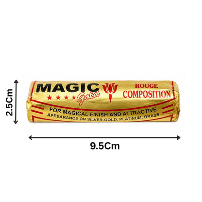 Johnson Tools Metal Polishing Compound Rouge Bar for Polishing, Finishing on Brass, Silver, Gold, Platinum (Size - Small)