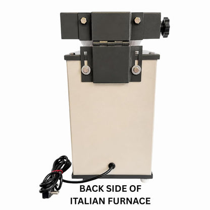 Johnson tools Gold & Silver Melting Furnace Machine for Jewellery (1kg Capacity, 900W, 220V, Fast Heating up to 1200°C, White-Black Color, Digital Temperature Controller)