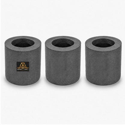 Johnson Tools 40x40mm Carbon Crucible for Casting, Melting, Refining Gold, Silver, Copper, Aluminium, Brass
