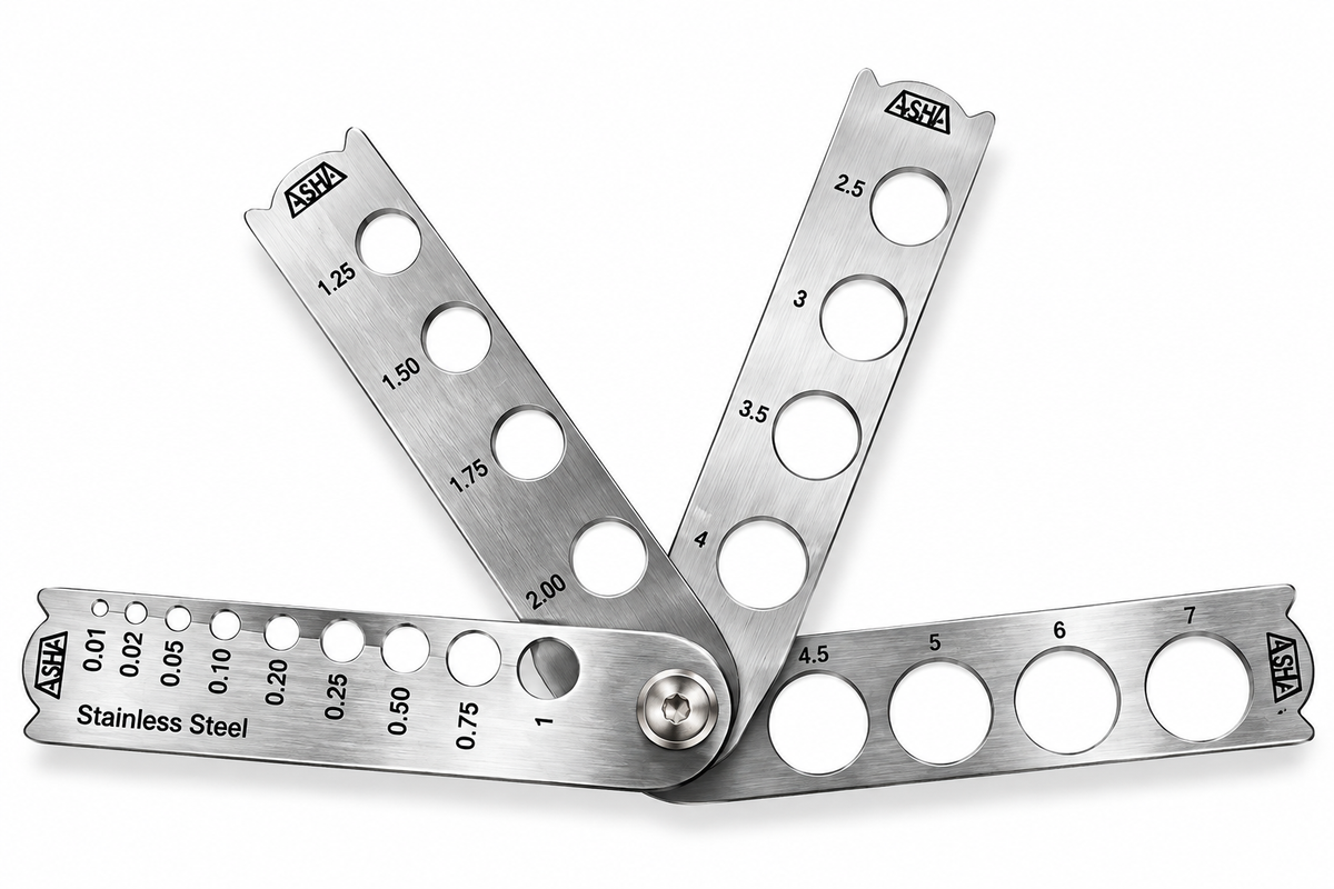 Johnson Tools Ajanta Stainless Steel Ball Gauge Can Measure From 0.01 to 6mm For Goldsmiths and industrial Works