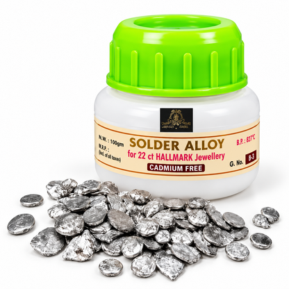 Johnson Tools Pure 916 Cadmium Solder Alloy for 916 Gold Jewellery Making (25gm)