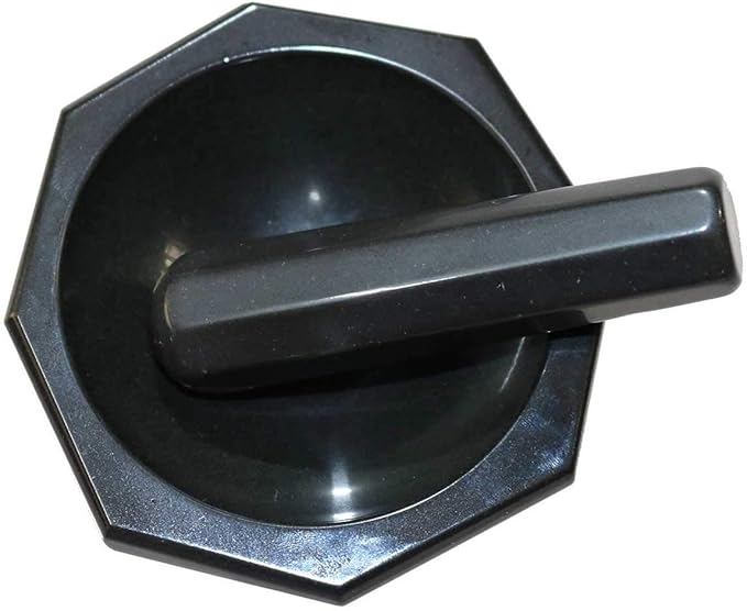 Johnson Tools Original Black Agate Mortar and Pestle/Meena Kharal Set (Kala Hakeek Kharal)