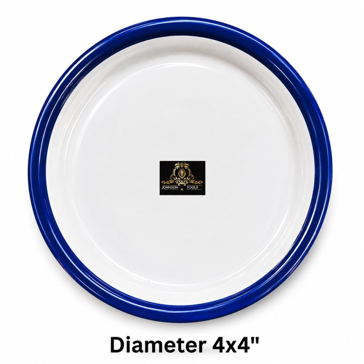 Johnson Tools Small Enamel Plate/Enamelware Plate (Flat) for Gold and Silver Jewellery, Surgical and Food Works