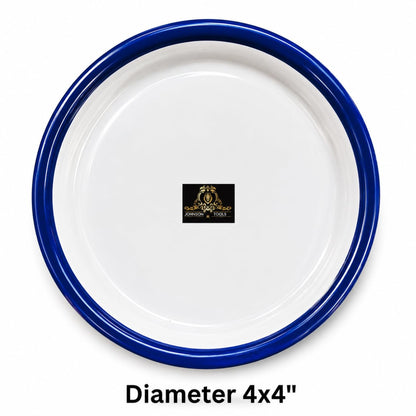 Johnson Tools Small Enamel Plate/Enamelware Plate (Flat) for Gold and Silver Jewellery, Surgical and Food Works