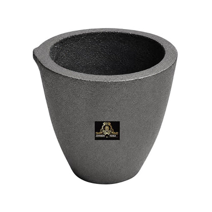 Johnson Tools Casting Clay Graphite Crucible For Gold Silver Copper Brass Aluminum Foundry Furnace Torch Melting