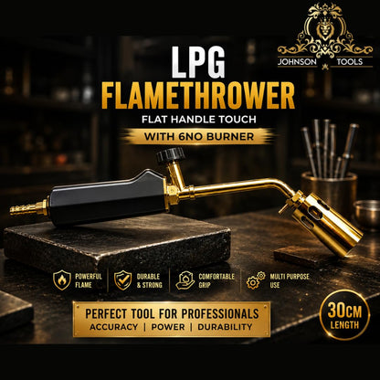 Johnson Tools Amul LPG flamethrower Gun with Size 30cm and Flat Handle (6no Burner)