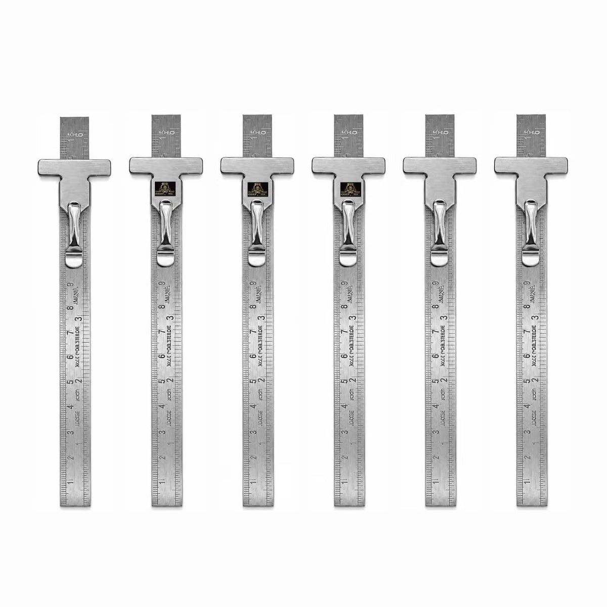 Johnson Tools Stainless Clip Ruler with Detachable Clip For Depth Gauge Metric and English Measurement Works, Size - 6" or 150mm