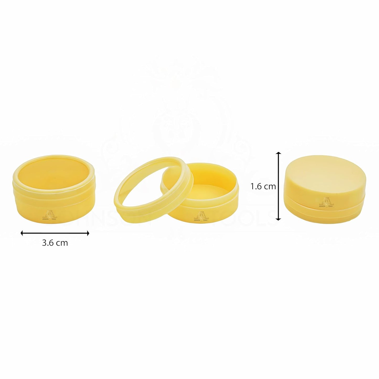 Johnson Tools 12‑in‑1 Clear Plastic Organizer Box – Plastic n Glass Case for Gems, Stones, Jewelry, Clips