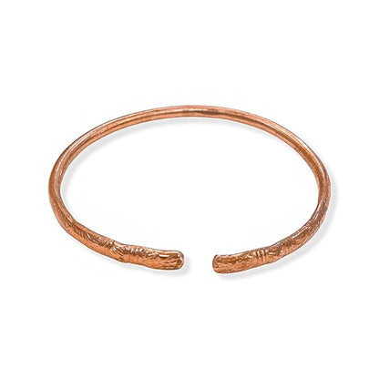Johnson Tools Rajasthani Design Pure Copper Bangle/Tamba Kada For Men or Women for Astrology Ayurved (3.8mm Thickness)