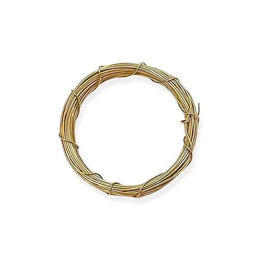 Johnson Tools 23 Gauge (0.610 mm) Pure Brass Wire (9gms) For Jewellery Making, Repairing, Artistic Works