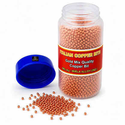 Johnson Tools Imported Quality Shiny Pure Round Italian Copper Small Balls/bolls (Gold Mix Quality 500 Gram)