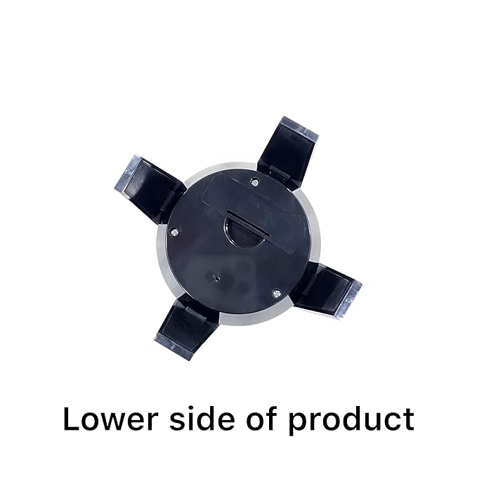 Johnson Tools Solar Powered Rotating Jewellery Ring Bracelet Mobile Phone Watch Display Stand Long Leg Model with LED lights Rotetor (Also Work with Battery)