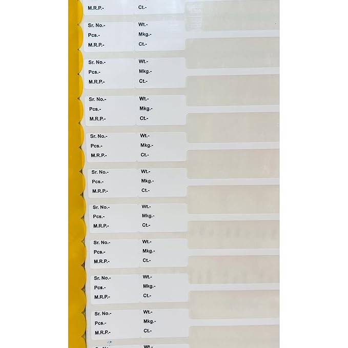 Johnson Tools Multipurpose Self Adhesive Labels for Jewellery, Any Product Labelling Works (Size 22X13mm, Pack of 100 Labels)