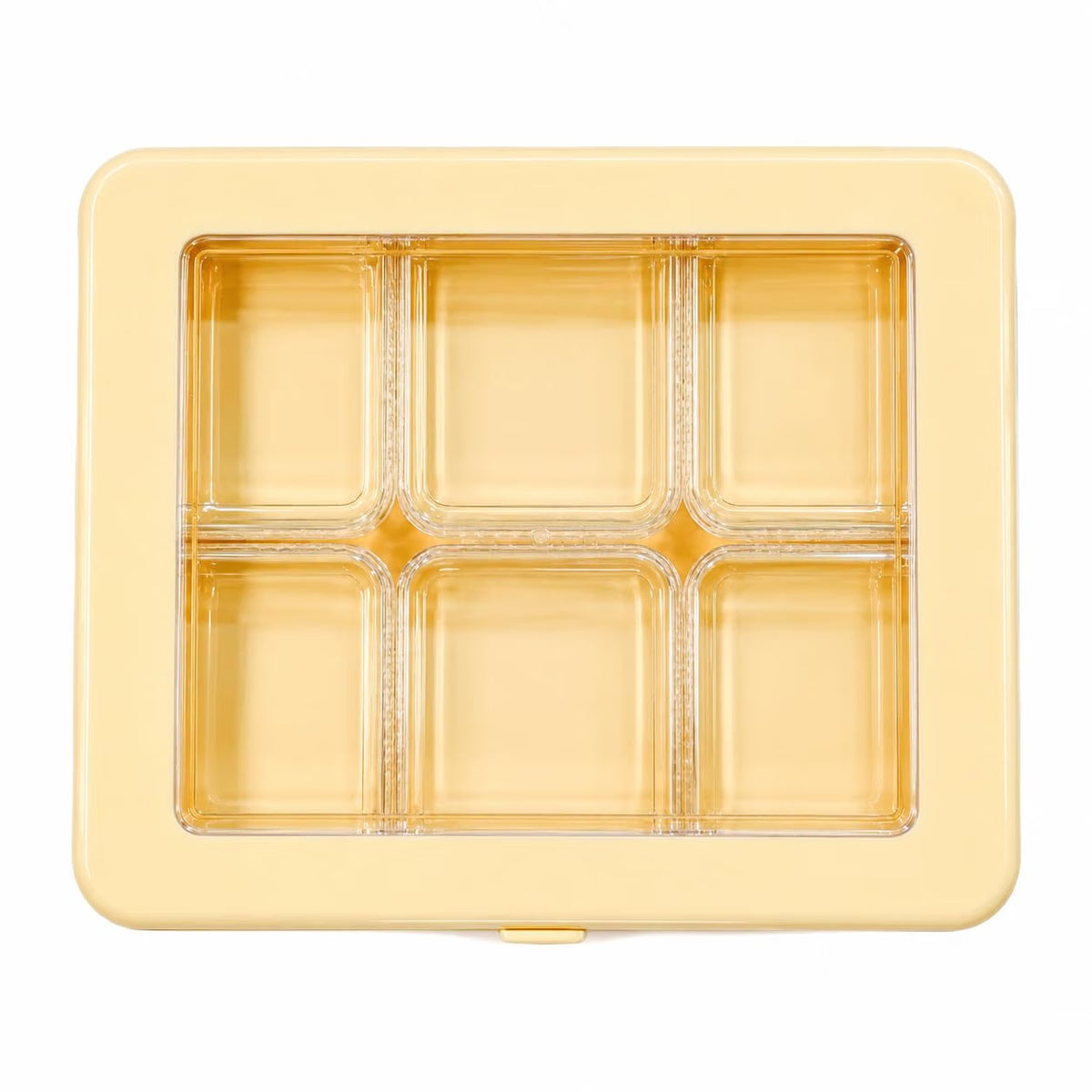 Johnson Tools Multi Utility 6 Removable Rectangular Small Containers or Storage Box Organizer with Glass