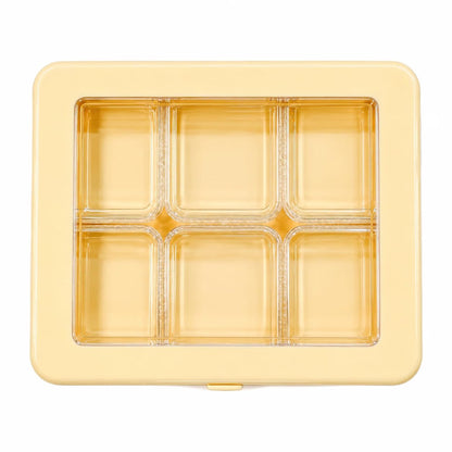 Johnson Tools Multi Utility 6 Removable Rectangular Small Containers or Storage Box Organizer with Glass