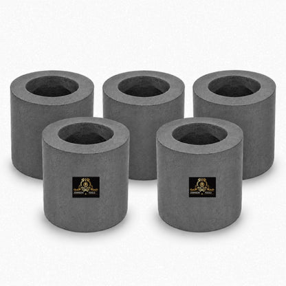 Johnson Tools 40x40mm Carbon Crucible for Casting, Melting, Refining Gold, Silver, Copper, Aluminium, Brass
