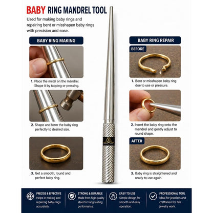 Johnson Tools Mini Size Jewellery Baby Rings Making Tool Stick : Size 12cm