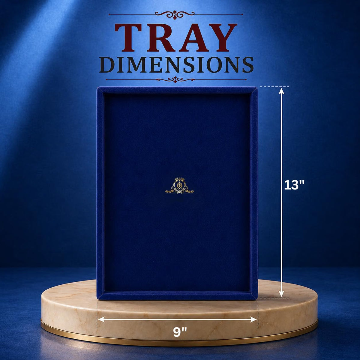 Johnson Tools Neavy Blue Jewellery Display Organizer Tray/Beading Tray (pack of 2) for Gold and Silver Jewelry Display (Blue)