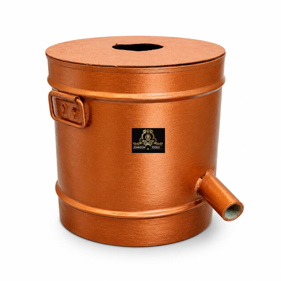 Johnson Tools 1kg Capacity Gas Melting Furnace/Desi Bhatti For Melting Silver, Brass, Aluminum (Crucible Not Included)