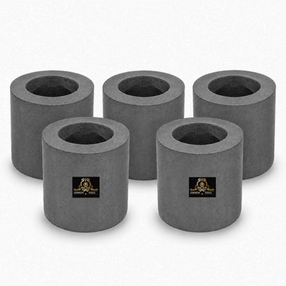 Johnson Tools 55x55mm Carbon Crucible for Casting, Melting, Refining Gold, Silver, Copper, Aluminium, Brass