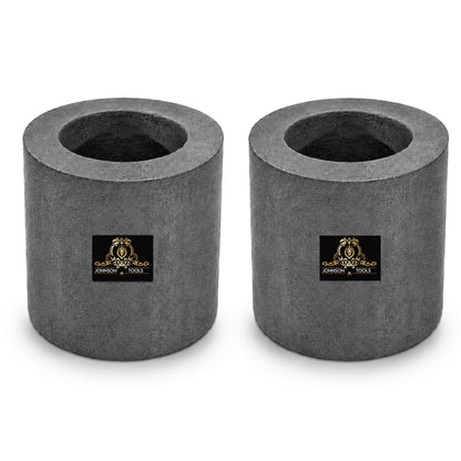 Johnson Tools 30x30mm Carbon Crucible for Casting, Melting, Refining Gold, Silver, Copper, Aluminium, Brass