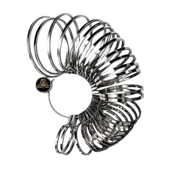 Johnson Tools Handy Brass Bangle Sizer for Measuring Hand or Bangle Size No 1 to 27 (Chrome)