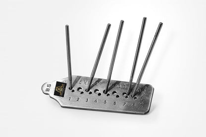 Johnson Tools Micro Tap and Die Plate (1.0‑1.8 mm, 8 Holes) Buff‑Polished Steel Thread Maker for Gold, Silver Jewellery wires and Pipes