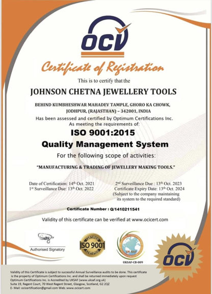 Johnson Tools Changable Roller 3" Chapai/Chex/Line Design Rolling Mill Machine for Meena Works, Jewelers and Metalsmiths