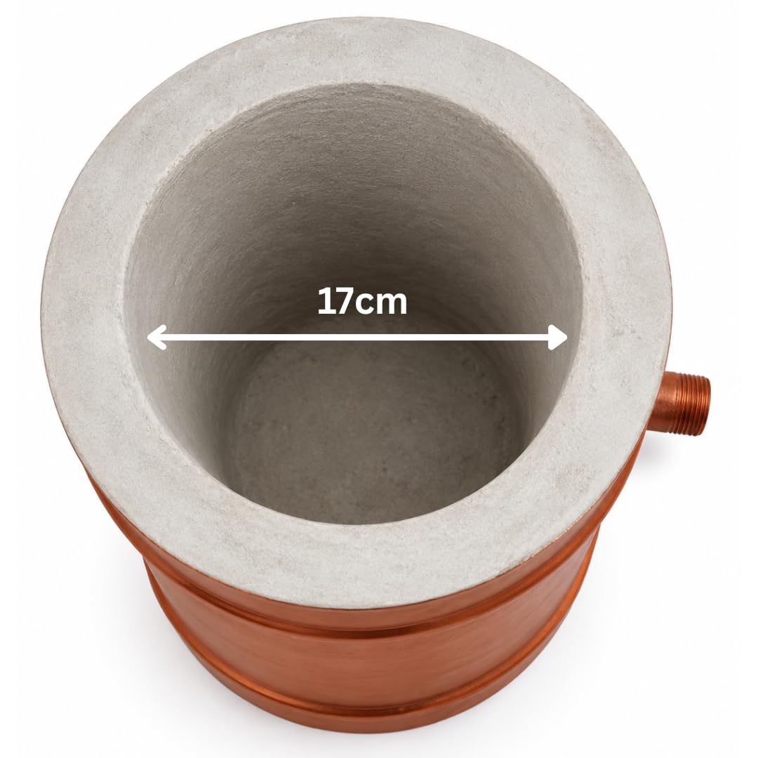 Johnson Tools (5.5 to 7Kg) Capacity Gas Melting Furnace/Desi Bhatti For Melting Silver, Brass, Aluminum (Crucible Not Included)