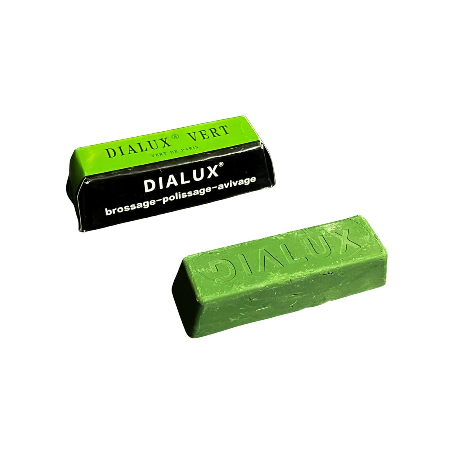 Johnson Tools Dialux Green High Polishing Rouge Bar used on White Gold, Platinum and Harder Metals for Final Polishing Process on Jewellery Making or Repair, Watchmaking, Model Making and Hobby Crafts