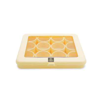 Johnson Tools 12‑in‑1 Clear Plastic Organizer Box – Plastic n Glass Case for Gems, Stones, Jewelry, Clips