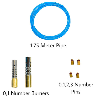 Johnson Tools Pin Point Soldering Mini Flamethrower Torch For Gold Jewellery Soldering, Repairing with 2 Attachments Can used with 2/5/14 kg LPG Cylinder