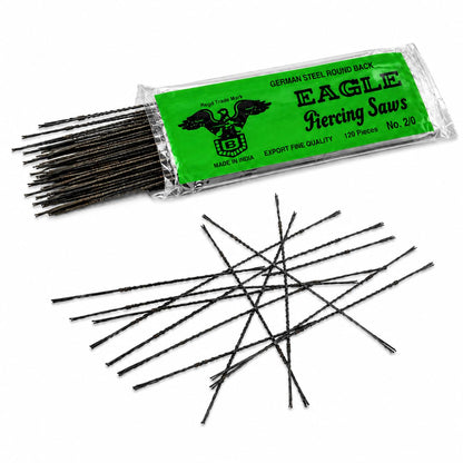 Johnson Tools Pack of 120 Piercing Saw Blades For Jeweler's Fix and Adjustable Hand Saw Frames