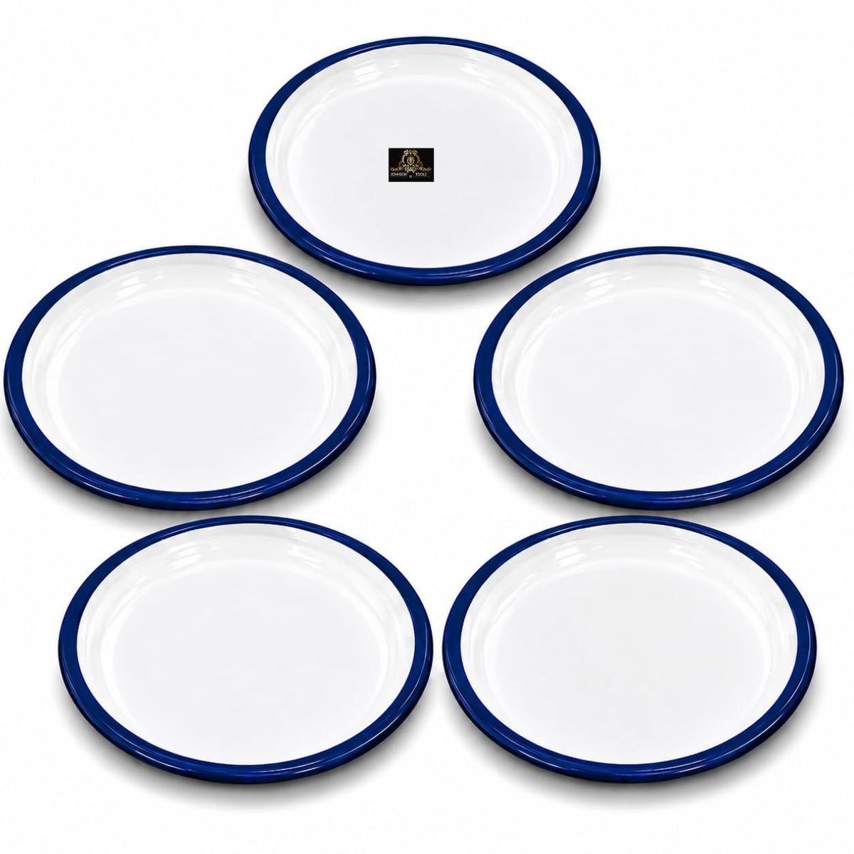 Johnson Tools Small Enamel Plate/Enamelware Plate (Flat) for Gold and Silver Jewellery, Surgical and Food Works