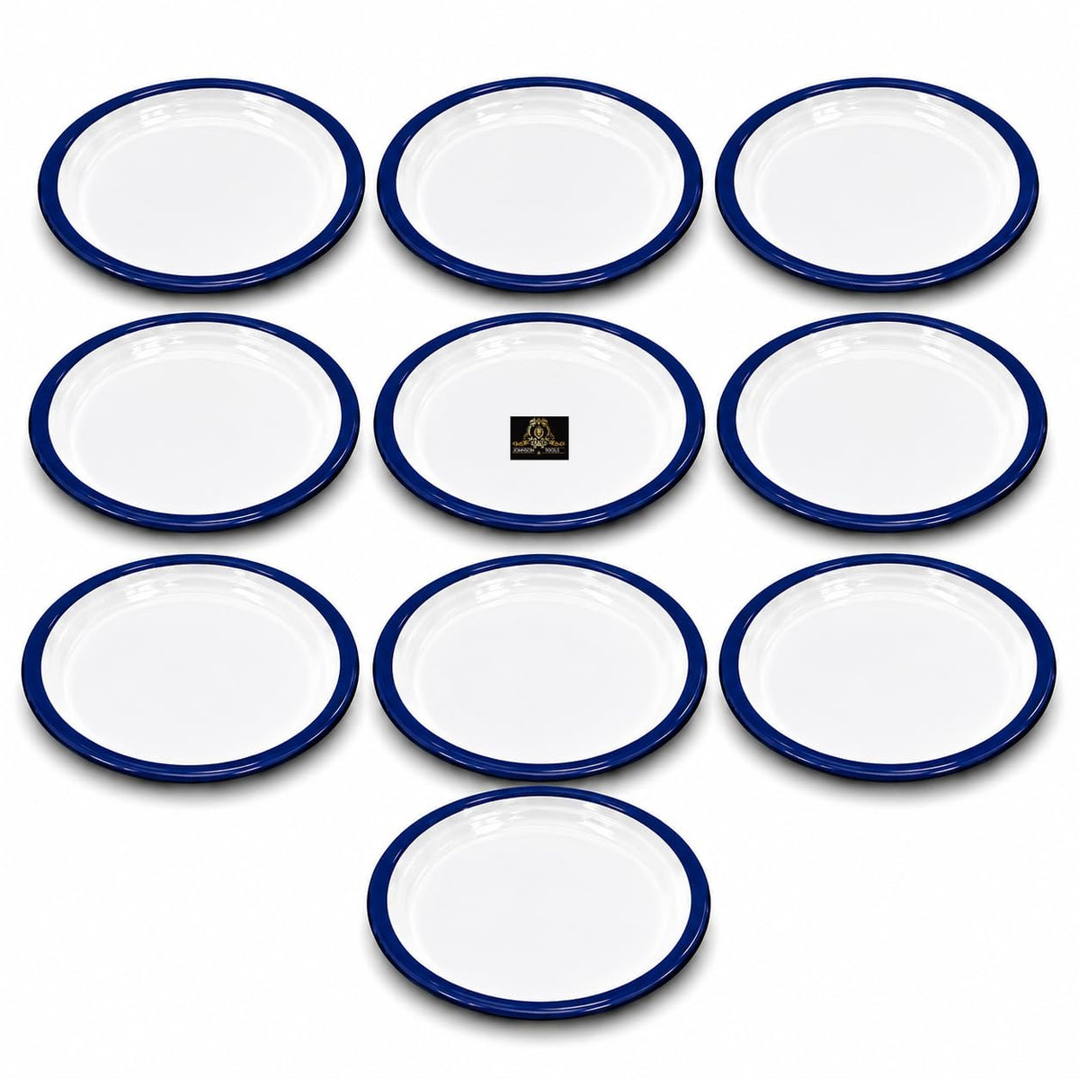 Johnson Tools Small Enamel Plate/Enamelware Plate (Flat) for Gold and Silver Jewellery, Surgical and Food Works