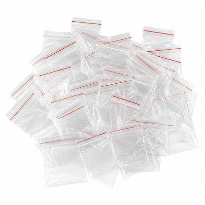 Johnson Tools Nifty 51+ Micron Transparent Zip Lock Bags 4x5 Inch Pack of 300 Reusable Plastic Storage Pouches for Beads Jewellery Parts and Small Items