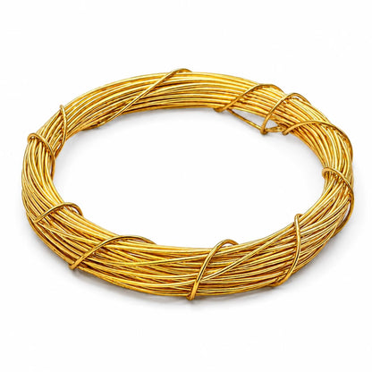 Johnson Tools 23 Gauge (0.610 mm) Pure Brass Wire (9gms) For Jewellery Making, Repairing, Artistic Works