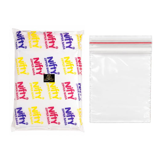 Johnson Tools Nifty 51+ Micron Transparent Zip Lock Bags 4x5 Inch Pack of 300 Reusable Plastic Storage Pouches for Beads Jewellery Parts and Small Items
