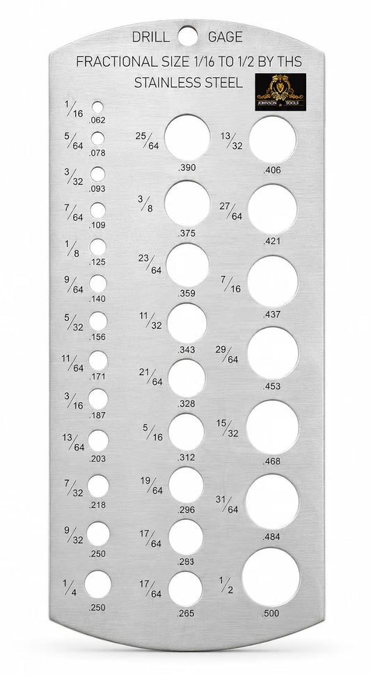 Johnson Tools Stainless Steel Ball Gauge/Multipurpose Gauge Can Measure from 0.062 to 0.500 (1/16 to 1/2)
