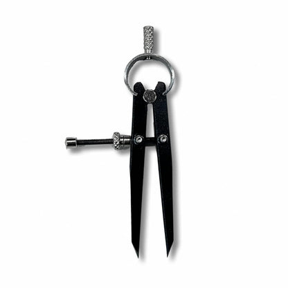 Johnson Tools Aven Spring Adjustable Compass Divider 3" Fine Point Black Powder Coated Precision Measuring for Jewellery Marking, Scribing, Craftsman, Architect, Artist, Carpenter, Model Making