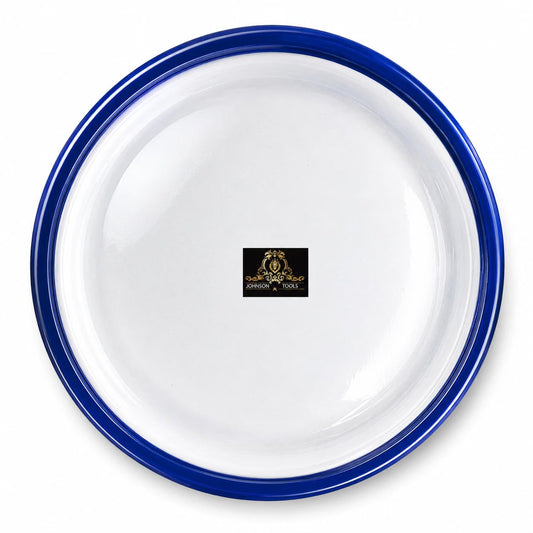Johnson Tools Small Enamel Plate/Enamelware Plate (Flat) for Gold and Silver Jewellery, Surgical and Food Works